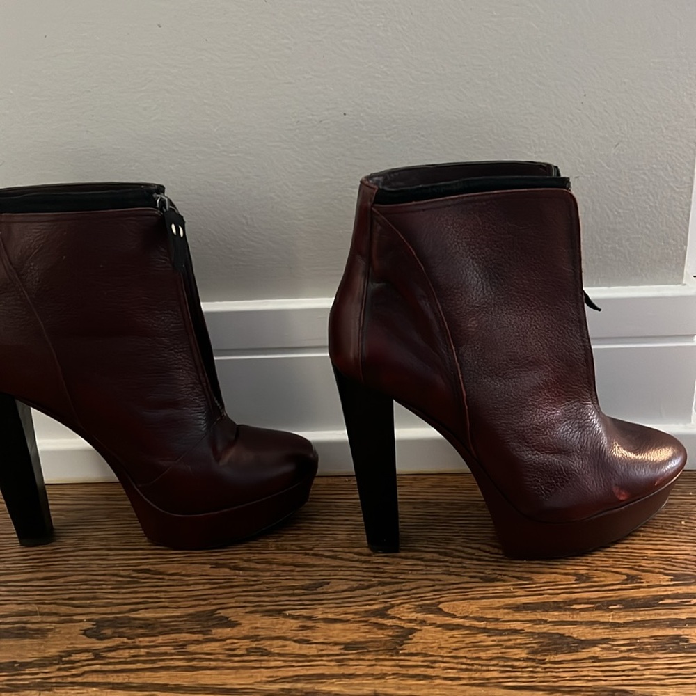 Luxury Rebel Boots Randy - Burgandy 39.5 Size - Picture 10 of 11